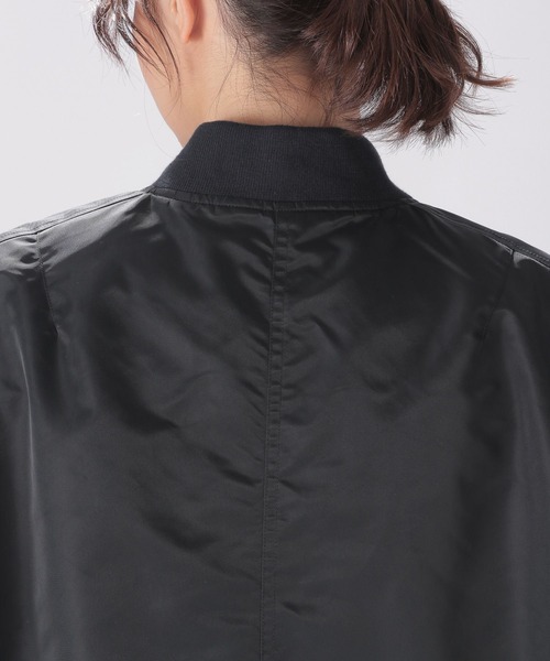 niko and...（ニコアンド）の「MA-1ベスト（MA-1・レディース・ブラック/アイボリー/カーキ・FREE）」の19枚目の写真