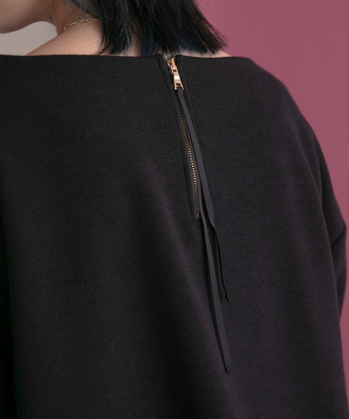 Eimee Law(エイミーロウ)の「サイドフリルトップス(Tシャツ/カットソー・レディース・ブラック/アイボリー/ベージュ・38)」の15枚目の写真