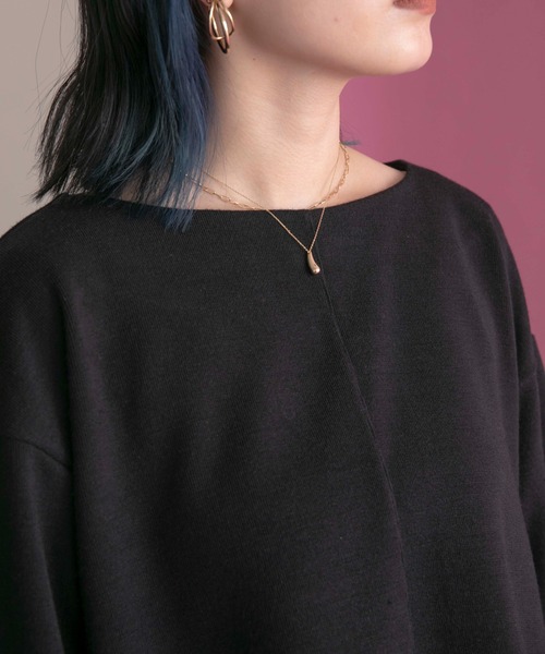 Eimee Law(エイミーロウ)の「サイドフリルトップス(Tシャツ/カットソー・レディース・ブラック/アイボリー/ベージュ・38)」の19枚目の写真