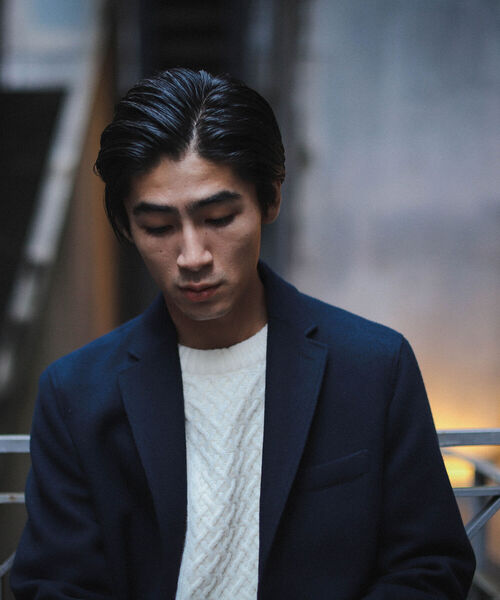 BEAMS（ビームス）の「BEAMS / フリース チェスター コート（チェスターコート・メンズ・ブラウン系その他/ネイビー・S/M/L/XL）」の9枚目の写真