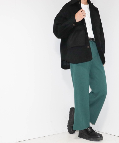 Ritzy（リッツィー）の「ポリメルトン D/S ビッグポケットブルゾン レディース メンズ（ブルゾン・メンズ・ベージュ/グレイッシュベージュ/サックスブルー/ブラック・MEDIUM/LARGE/X-LARGE）」の14枚目の写真