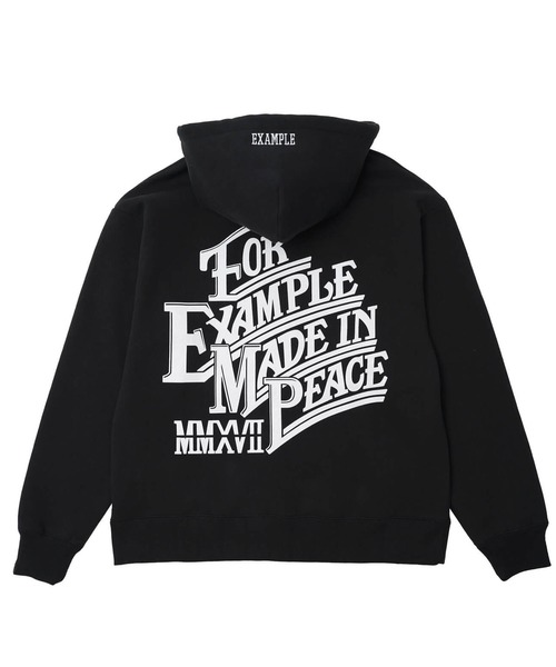 EXAMPLE(エグザンプル)の「EXAMPLE EX MADE IN PEACE HOODIE(パーカー・メンズ・アッシュ/ブラック/オリーブ・XXL/XL/M)」の4枚目の写真