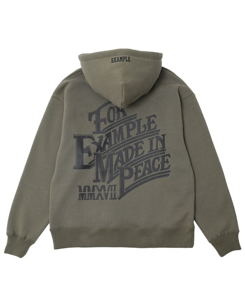 EXAMPLE(エグザンプル)の「EXAMPLE EX MADE IN PEACE HOODIE(パーカー・メンズ・アッシュ/ブラック/オリーブ・XXL/XL/M)」の18枚目の写真