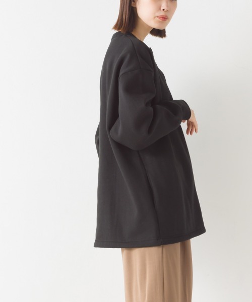 OMNES（オムネス）の「裏起毛ミディアム丈ドットボタンカーディガン（カーディガン/ボレロ・レディース・ホワイト系その他/パープル/オレンジ/アイボリー/ブラック/グレー系その他・FREE）」の18枚目の写真