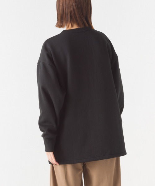 OMNES（オムネス）の「裏起毛ミディアム丈ドットボタンカーディガン（カーディガン/ボレロ・レディース・ホワイト系その他/パープル/オレンジ/アイボリー/ブラック/グレー系その他・FREE）」の19枚目の写真