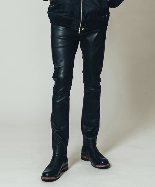 CRIMIE（クライミー）の「STRETCH SPANISH LAMB LEATHER 5P PANTS
