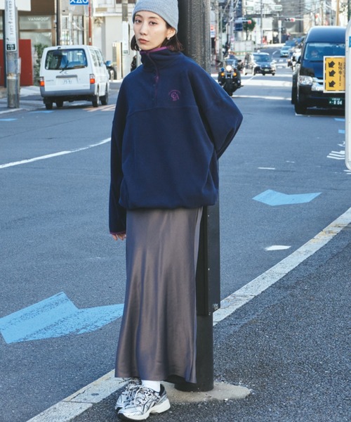 Auntie Rosa Holiday(アンティローザホリデー)の「フリーススタンドプルオーバー / ブルゾン(その他トップス・レディース・ネイビー/アイボリー/チャコールグレー・FREE)」の9枚目の写真