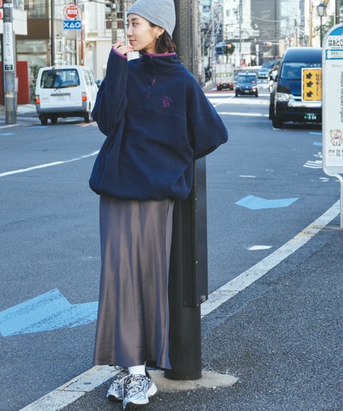 Auntie Rosa Holiday(アンティローザホリデー)の「フリーススタンドプルオーバー / ブルゾン(その他トップス・レディース・ネイビー/アイボリー/チャコールグレー・FREE)」の8枚目の写真