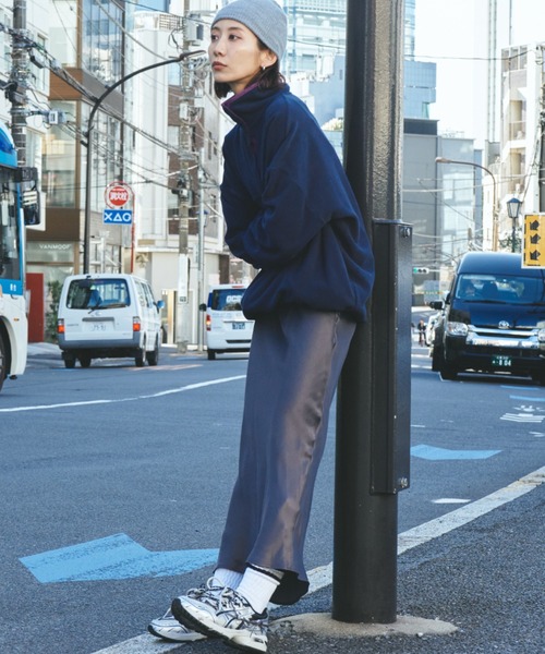 Auntie Rosa Holiday(アンティローザホリデー)の「フリーススタンドプルオーバー / ブルゾン(その他トップス・レディース・ネイビー/アイボリー/チャコールグレー・FREE)」の6枚目の写真