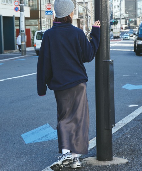 Auntie Rosa Holiday(アンティローザホリデー)の「フリーススタンドプルオーバー / ブルゾン(その他トップス・レディース・ネイビー/アイボリー/チャコールグレー・FREE)」の5枚目の写真