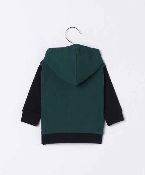 agnes b.（アニエスベー）の「M376 L BLOUSON ベビー ジップアップパーカー（パーカー・キッズ・グリーン・1YEAR/2YEAR）」の2枚目の写真