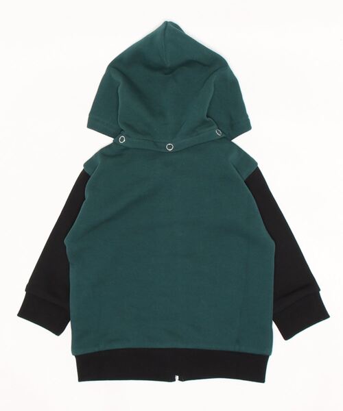 agnes b.（アニエスベー）の「M376 L BLOUSON ベビー ジップアップパーカー（パーカー・キッズ・グリーン・1YEAR/2YEAR）」の5枚目の写真