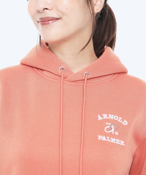 Arnold Palmer（アーノルドパーマー）の「バルキー裏起毛 シェア ライン リブ フーディー（パーカー・レディース・グレー/ネイビー/オレンジ・XS/S/M/L/LL）」の4枚目の写真