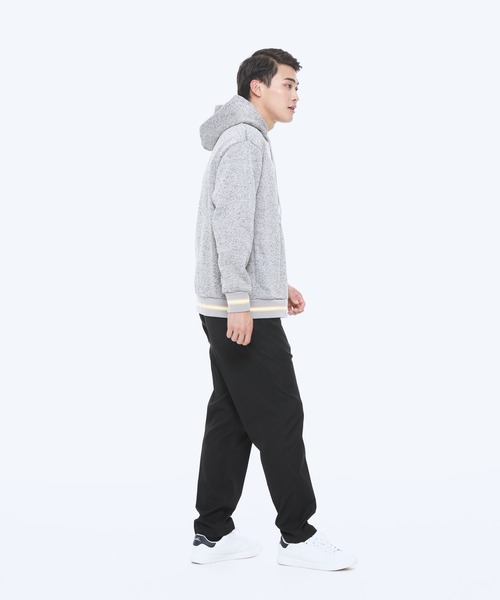 Arnold Palmer（アーノルドパーマー）の「バルキー裏起毛 シェア ライン リブ フーディー（パーカー・レディース・グレー/ネイビー/オレンジ・XS/S/M/L/LL）」の9枚目の写真