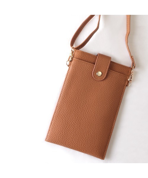 KAZZU SELECT(カッズセレクト)の「シンプルスマホポシェット&ショルダーバッグ(ショルダーバッグ・レディース・イエロー/ブラック/ピンク/グリーン/キャメル・ONE SIZE)」の8枚目の写真