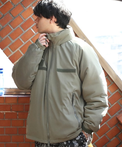 ８(eight)（エイト）の「中綿ミリタリーブルゾン（ダウンジャケット/コート・メンズ・カーキ/ライトカーキ/ブラック・MEDIUM/LARGE）」の2枚目の写真