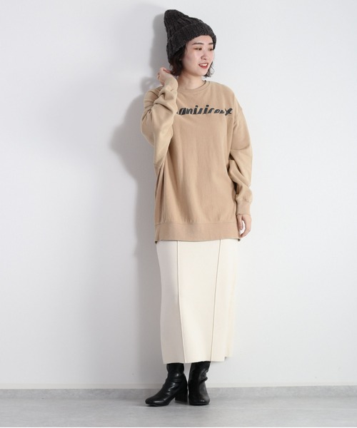 cepo(セポ)の「ミックスニットキャップ(ニットキャップ/ビーニー・レディース・ベージュ/チャコール・FREE)」の6枚目の写真