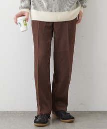 ウールライクストレッチワイドストレートパンツ