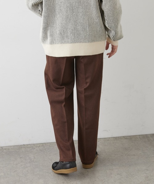 DISCOAT（ディスコート）の「ウールライクストレッチワイドストレートパンツ（スラックス・メンズ・ブラック/ブラウン/グレー・MEDIUM/LARGE）」の8枚目の写真