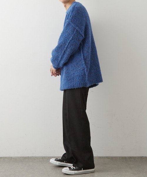 DISCOAT（ディスコート）の「ウールライクストレッチワイドストレートパンツ（スラックス・メンズ・ブラック/ブラウン/グレー・MEDIUM/LARGE）」の10枚目の写真