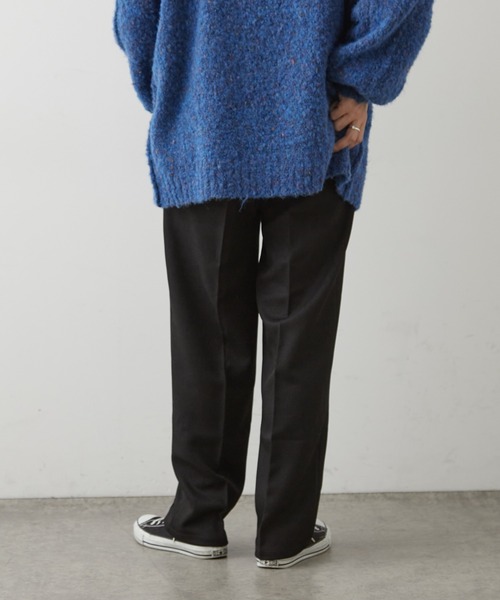 DISCOAT（ディスコート）の「ウールライクストレッチワイドストレートパンツ（スラックス・メンズ・ブラック/ブラウン/グレー・MEDIUM/LARGE）」の14枚目の写真
