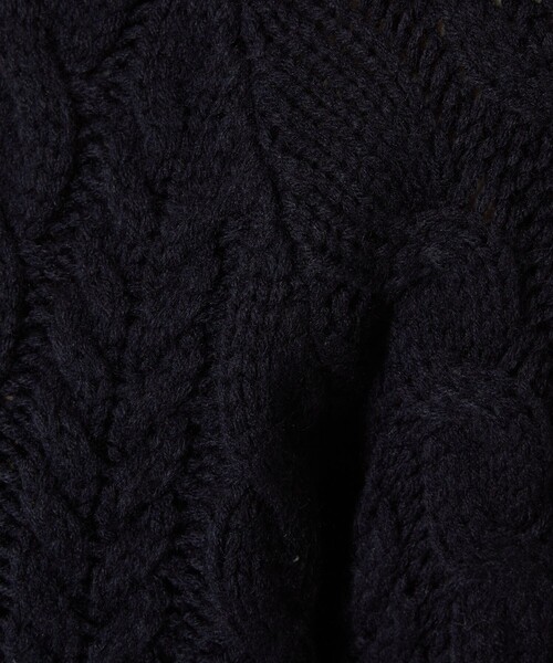 FREAK'S STORE（フリークスストア）の「襟付きケーブルニットプルオーバー（ニット/セーター・レディース・オフホワイト/ピンク/ネイビー・ﾌﾘ-）」の13枚目の写真