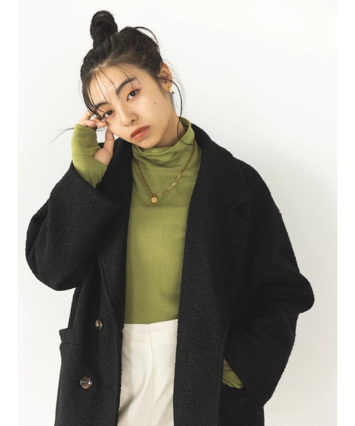 koe（コエ）の「リングビックシルエットダブルジャケット（その他アウター・レディース・ブラック/アイボリー/モカ・FREE）」の18枚目の写真