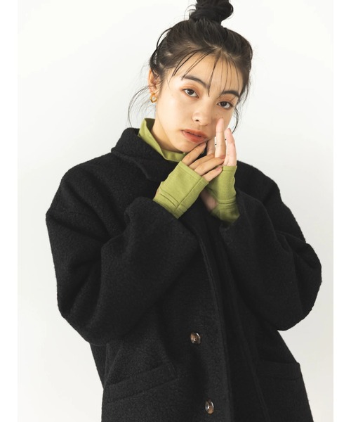 koe（コエ）の「リングビックシルエットダブルジャケット（その他アウター・レディース・ブラック/アイボリー/モカ・FREE）」の19枚目の写真