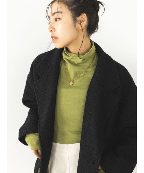 koe（コエ）の「リングビックシルエットダブルジャケット（その他アウター・レディース・ブラック/アイボリー/モカ・FREE）」の20枚目の写真