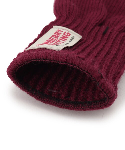 NEWBERRY KNITTING(ニューベリーニッティング)の「◆NEWBERRY KNITTING/ニューベリーニッティング ハーフグローブ(手袋・レディース・チャコールグレー/ブラック/オレンジ/ボルドー・00)」の7枚目の写真
