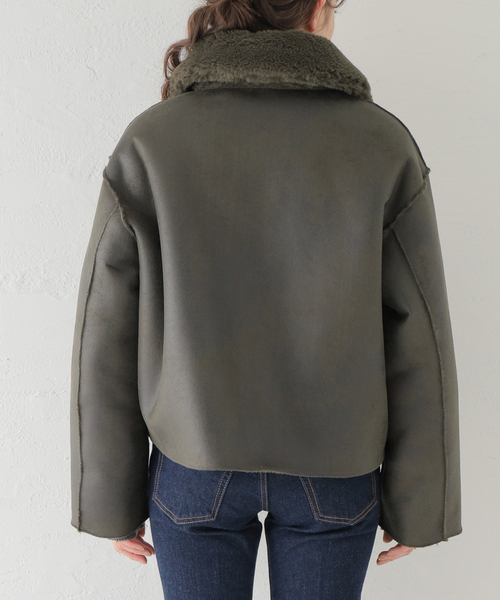 JAKKE/ジャッキー　VERA SHEARLING AVIATOR ジャケット Jakke Vera Faux-Shearling Aviator Jacket | Anthropologie