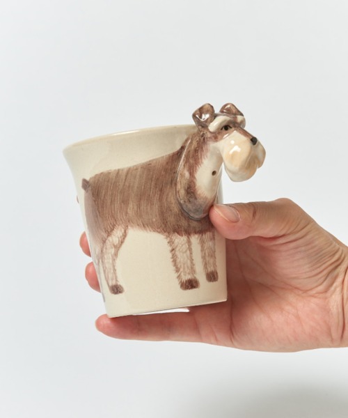BIRTHDAY BAR（バースデイバー）の「Animal Mug アニマル マグカップ（グラス/マグカップ/タンブラー・レディース・グレー/ブラウン/ベージュ/ダークブラウン/ナチュラル/ホワイト/ライトグレー/オレンジ/ブラック/レッド/オートミール/ブルー・フリー）」の3枚目の写真