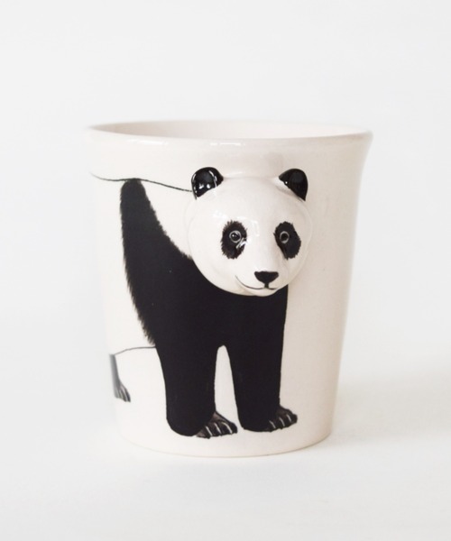 BIRTHDAY BAR（バースデイバー）の「Animal Mug アニマル マグカップ（グラス/マグカップ/タンブラー・レディース・グレー/ブラウン/ベージュ/ダークブラウン/ナチュラル/ホワイト/ライトグレー/オレンジ/ブラック/レッド/オートミール/ブルー・フリー）」の2枚目の写真