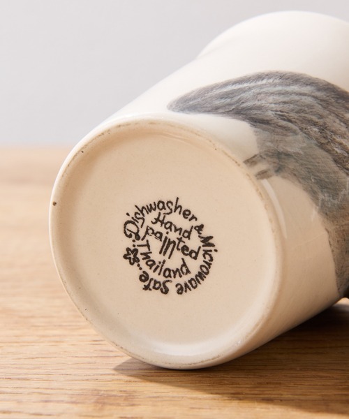 BIRTHDAY BAR（バースデイバー）の「Animal Mug アニマル マグカップ（グラス/マグカップ/タンブラー・レディース・グレー/ブラウン/ベージュ/ダークブラウン/ナチュラル/ホワイト/ライトグレー/オレンジ/ブラック/レッド/オートミール/ブルー・フリー）」の18枚目の写真