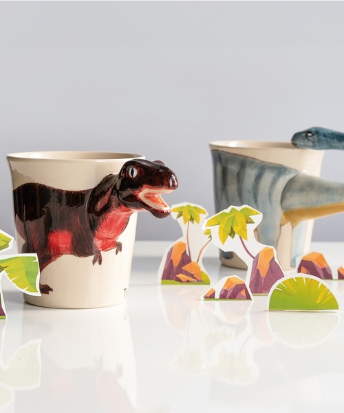 BIRTHDAY BAR（バースデイバー）の「Animal Mug アニマル マグカップ（グラス/マグカップ/タンブラー・レディース・グレー/ブラウン/ベージュ/ダークブラウン/ナチュラル/ホワイト/ライトグレー/オレンジ/ブラック/レッド/オートミール/ブルー・フリー）」の14枚目の写真