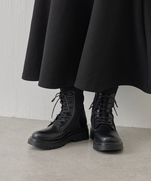 BEARDSLEY（ビアズリー）の「【BEARDSLEY】エンジニアニット切替ブーツ