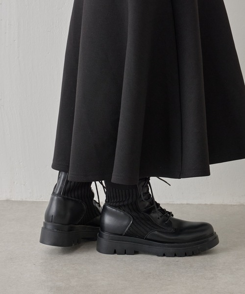 BEARDSLEY（ビアズリー）の「【BEARDSLEY】エンジニアニット切替ブーツ