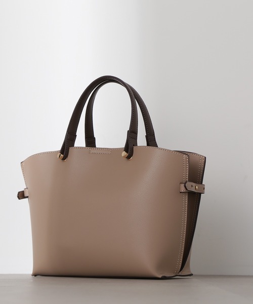 N.（N. Natural Beauty Basic）（エヌエヌナチュラルビューティーベーシック）の「◆サイドベルトミニショルダーバッグ（ショルダーバッグ・レディース・ブラック/オフホワイト/グレイッシュベージュ・ﾌﾘ-）」の4枚目の写真