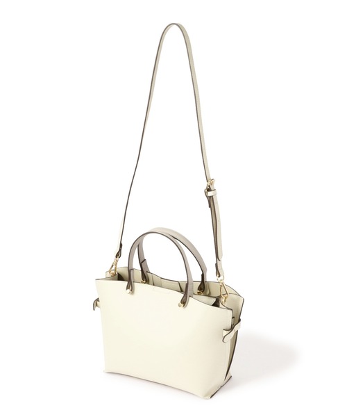 N.（N. Natural Beauty Basic）（エヌエヌナチュラルビューティーベーシック）の「◆サイドベルトミニショルダーバッグ（ショルダーバッグ・レディース・ブラック/オフホワイト/グレイッシュベージュ・ﾌﾘ-）」の14枚目の写真