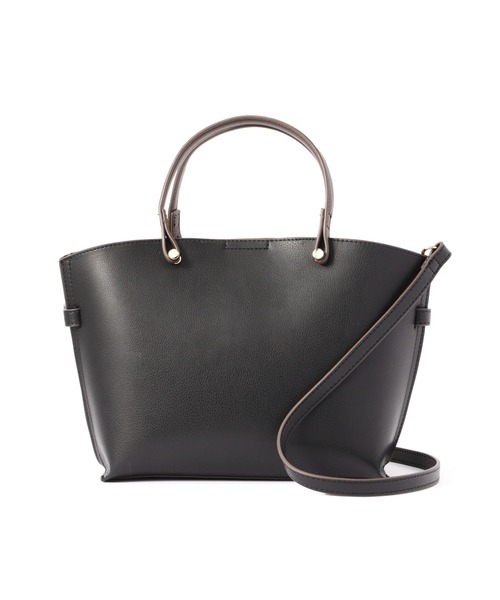 N.（N. Natural Beauty Basic）（エヌエヌナチュラルビューティーベーシック）の「◆サイドベルトミニショルダーバッグ（ショルダーバッグ・レディース・ブラック/オフホワイト/グレイッシュベージュ・ﾌﾘ-）」の11枚目の写真