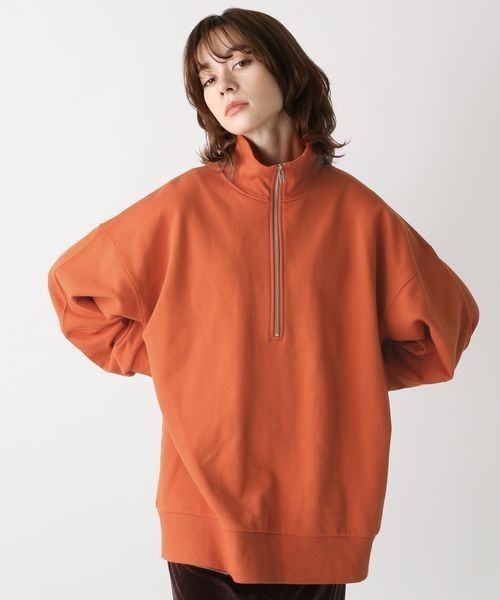 JEANASIS（ジーナシス）の「ハイZIPウラケプルオーバー/186763