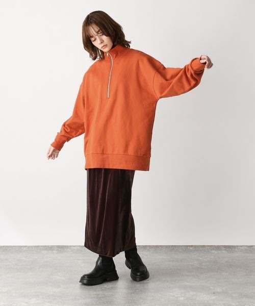 JEANASIS（ジーナシス）の「ハイZIPウラケプルオーバー/186763