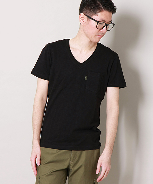 AKM（エイケイエム）の「AKM×MEN'SMELROSEスラブ天竺Tシャツ（Tシャツ/カットソー・メンズ・ホワイト/ブラック/ネイビー・MEDIUM/LARGE/SMALL）」の12枚目の写真