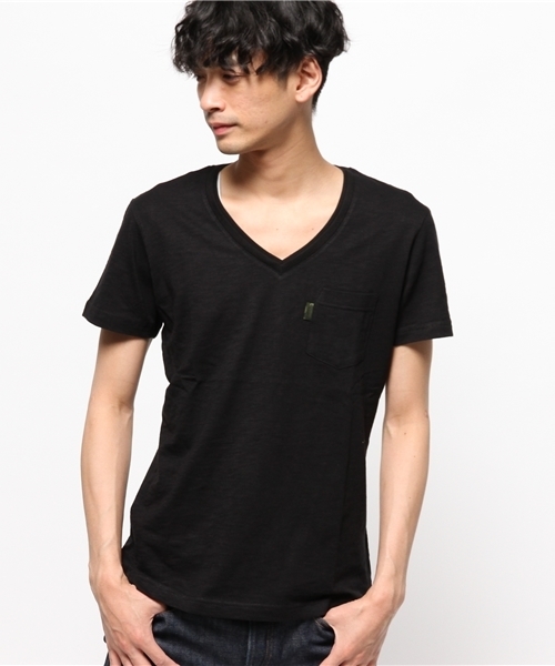 AKM（エイケイエム）の「AKM×MEN'SMELROSEスラブ天竺Tシャツ（Tシャツ/カットソー・メンズ・ホワイト/ブラック/ネイビー・MEDIUM/LARGE/SMALL）」の3枚目の写真