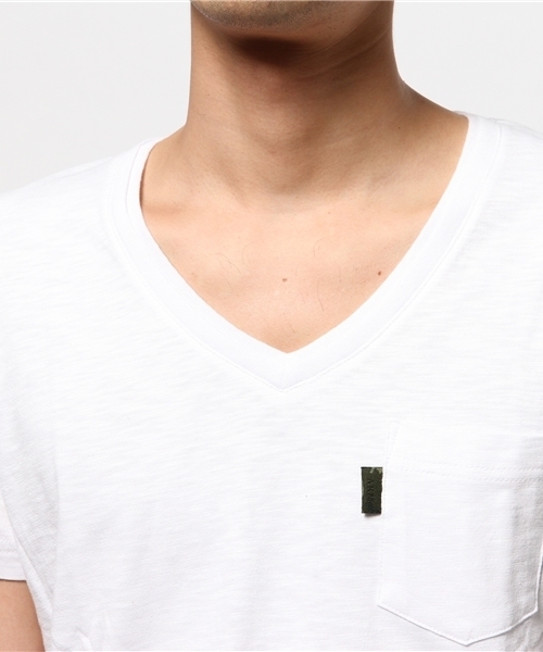 AKM（エイケイエム）の「AKM×MEN'SMELROSEスラブ天竺Tシャツ（Tシャツ/カットソー・メンズ・ホワイト/ブラック/ネイビー・MEDIUM/LARGE/SMALL）」の16枚目の写真