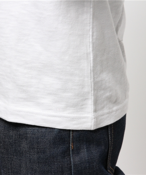 AKM（エイケイエム）の「AKM×MEN'SMELROSEスラブ天竺Tシャツ（Tシャツ/カットソー・メンズ・ホワイト/ブラック/ネイビー・MEDIUM/LARGE/SMALL）」の18枚目の写真