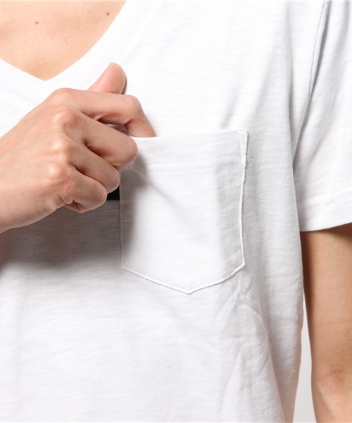 AKM（エイケイエム）の「AKM×MEN'SMELROSEスラブ天竺Tシャツ（Tシャツ/カットソー・メンズ・ホワイト/ブラック/ネイビー・MEDIUM/LARGE/SMALL）」の7枚目の写真