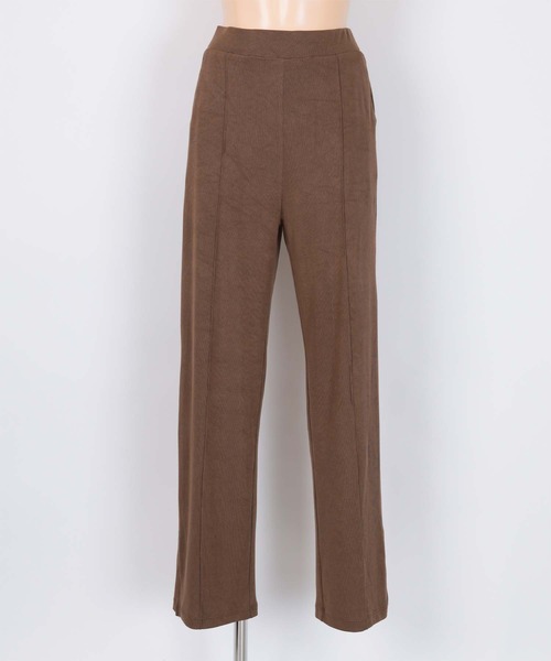 SEA DRESS（シードレス）の「センターピンタックサイドスリットパンツ（ラッシュガード・レディース・ブラック/アイボリー/ブラウン・S/M/L）」の10枚目の写真