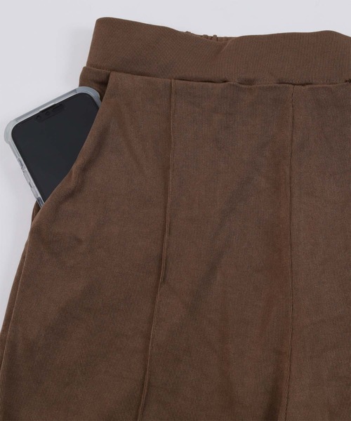 SEA DRESS（シードレス）の「センターピンタックサイドスリットパンツ（ラッシュガード・レディース・ブラック/アイボリー/ブラウン・S/M/L）」の13枚目の写真