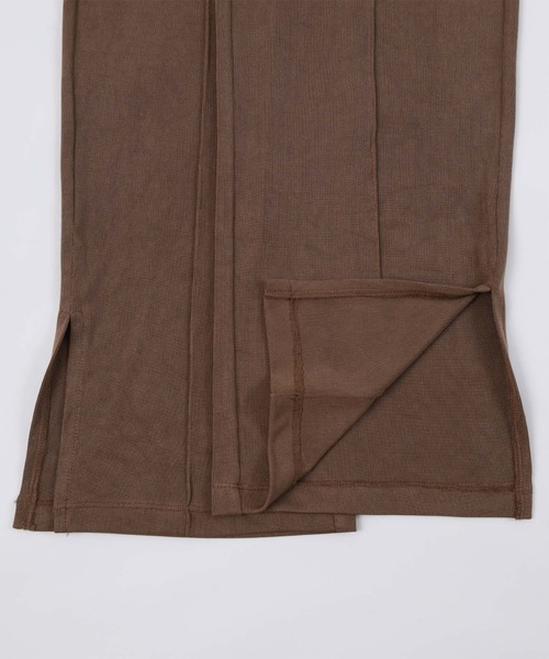 SEA DRESS（シードレス）の「センターピンタックサイドスリットパンツ（ラッシュガード・レディース・ブラック/アイボリー/ブラウン・S/M/L）」の15枚目の写真